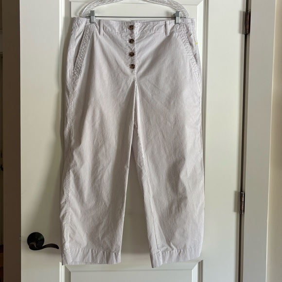Talbots Pants - Talbots Women’s Button Fly Striped Pants